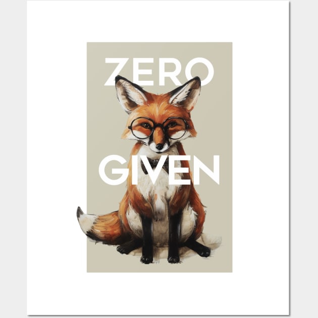 Zero Fox Given Wall Art by Wayward Purpose